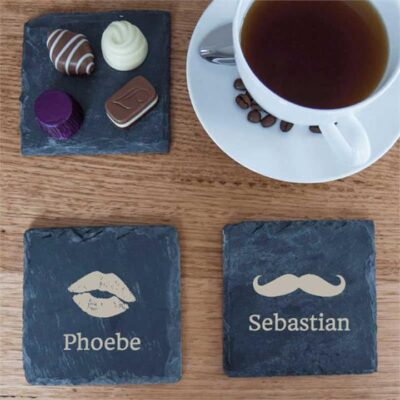 Lip & Tache Slate Coasters