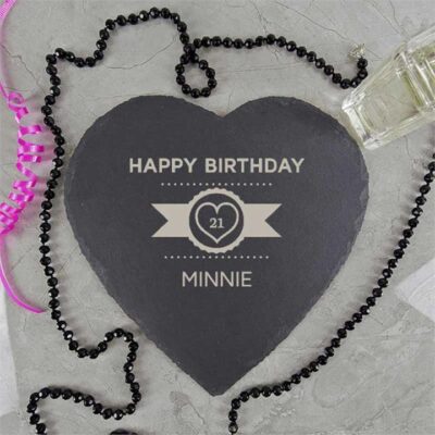 Happy Birthday Personalised Slate